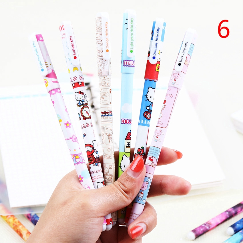 Set 6 bút mực gel hình thỏ xinh xắn cho viết và làm quà