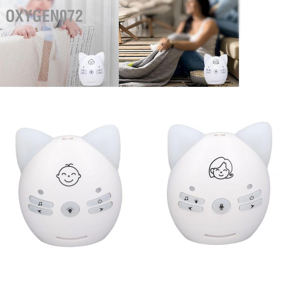Oxygen072 Âm thanh không dây Màn hình trẻ sơ sinh Chống nhiễu Chất lượng âm Rõ ràng cho Bé 100‑240V Đầu cắm EU