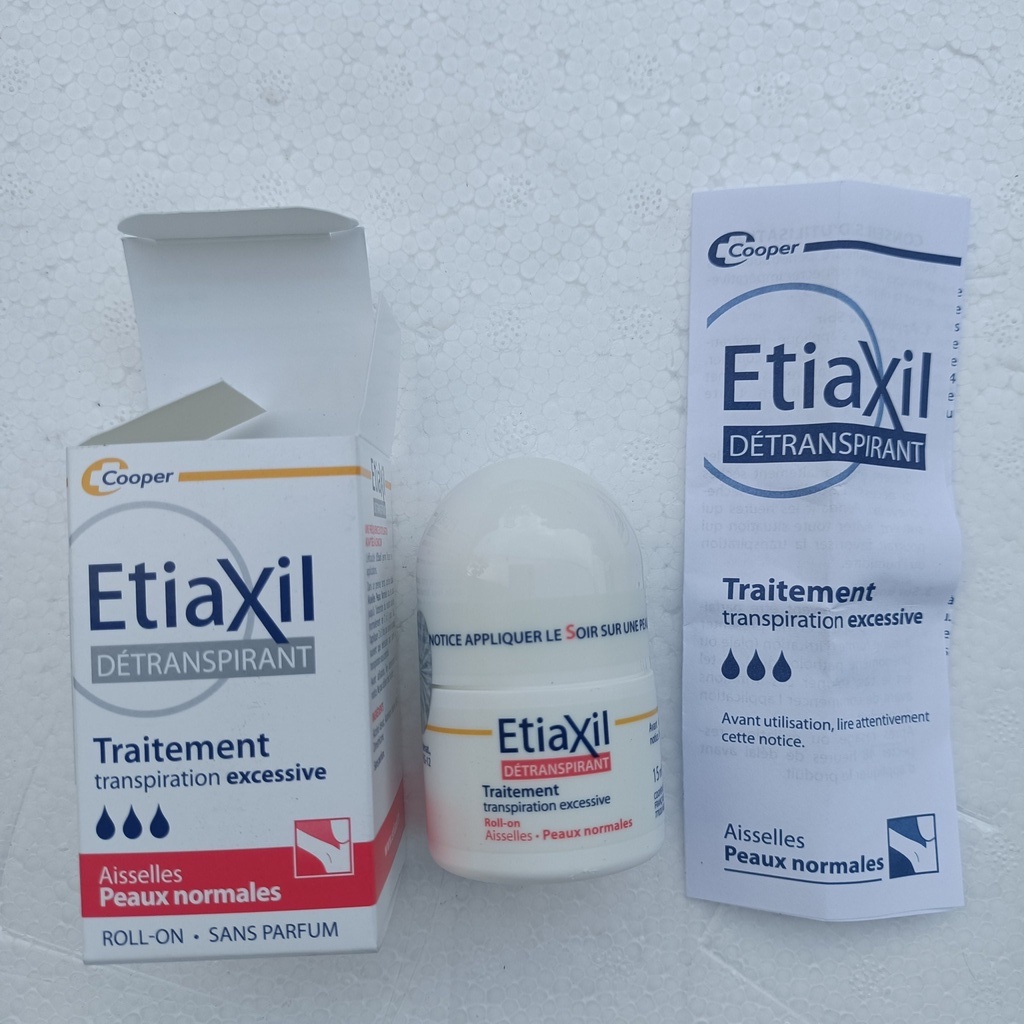 Lăn Khử Mùi Etiaxil 15ml Cho Da Siêu Nhạy Cảm 15ml Mờ Thâm, Không Mùi, Ngăn Ố Vàng Áo Dùng Được Cho Mẹ Bầu