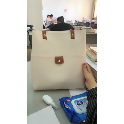 Túi tote da có ngăn ngoài vừa A4 P044