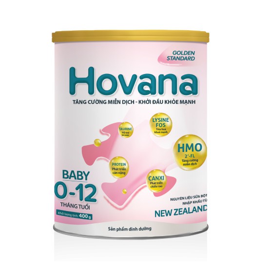 Sữa bột Hovana Baby Lon 400g_900g _Duchuymilk