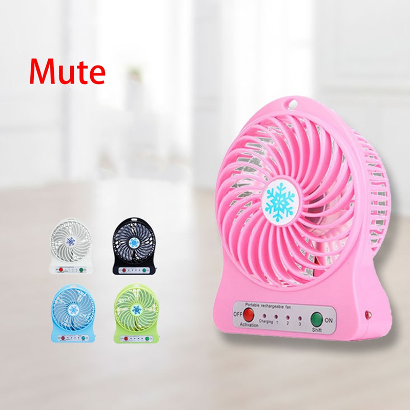 Quạt mini sạc usb Để Bàn Cầm Tay Tiện Lợi