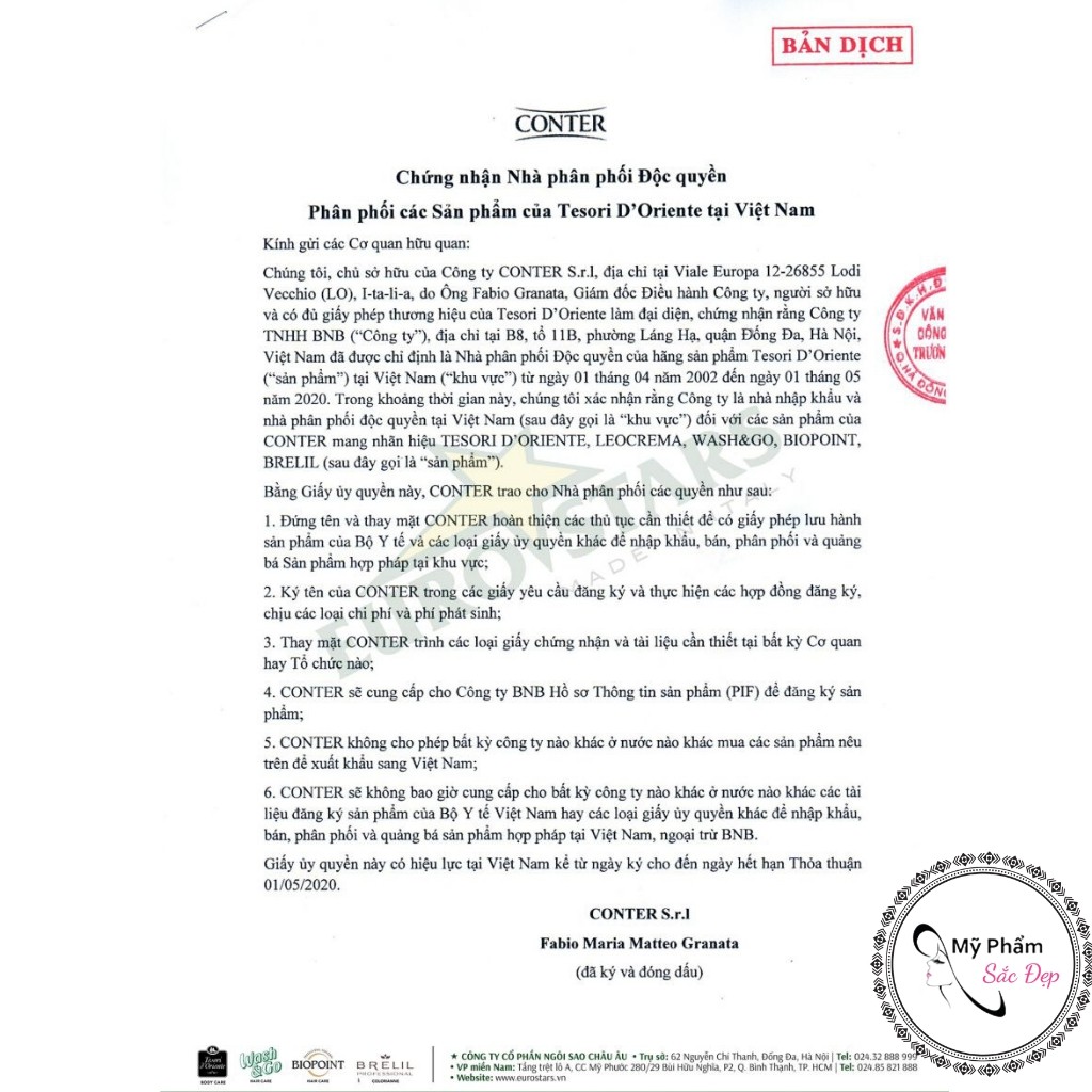 Sữa tắm Tesori D’Oriente Hoa sen dạng vòi hương nước hoa Dưỡng ẩm và Sáng da Italia (Ý) Hàng chính hãng | BigBuy360 - bigbuy360.vn