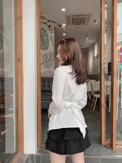 Áo chéo vạt buộc nơ