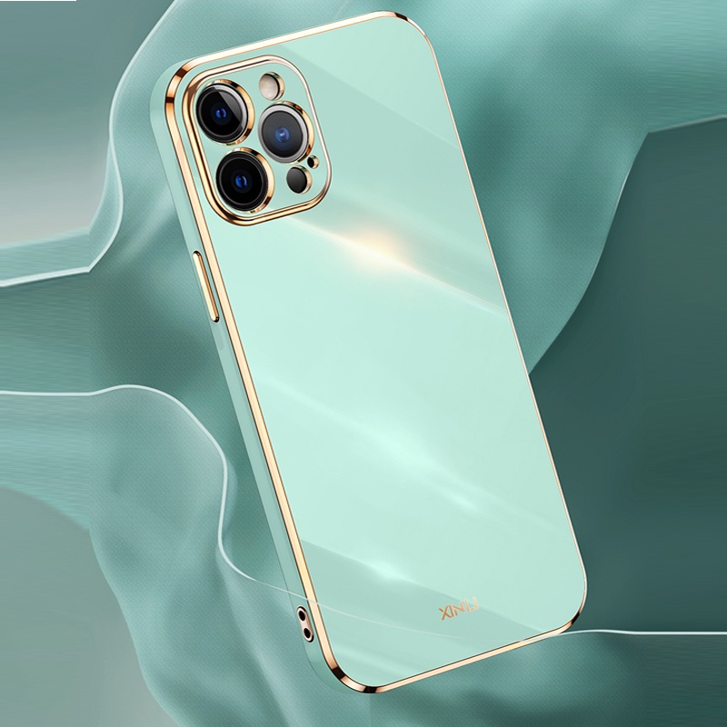 Ốp Điện Thoại TPU Silicon Mềm Mạ Điện Bảo Vệ Máy Ảnh Cho iPhone 12 Pro MAX