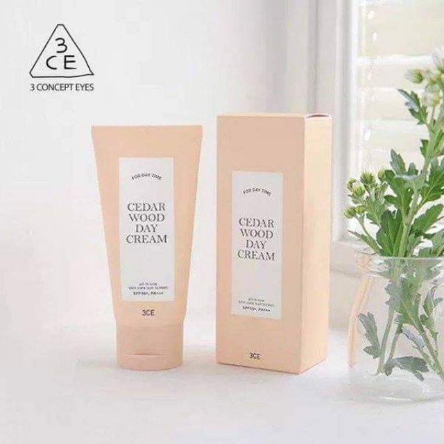 Kem Dưỡng Ban Ngày "All-In-One" 3CE Cedar Wood Day Cream SPF50+ PA+++ 70g