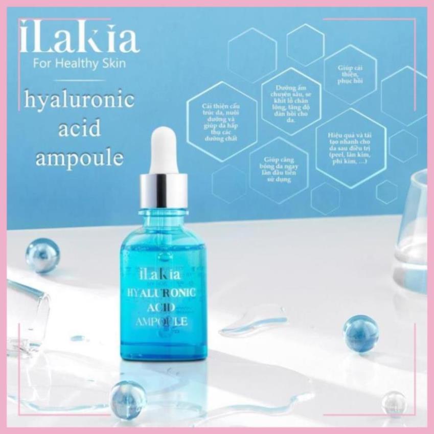 Tinh Chất Phục Hồi Da Hyaluronic Ilakia (Korea) 30ml [Tặng 1 khẩu trang Hamita]