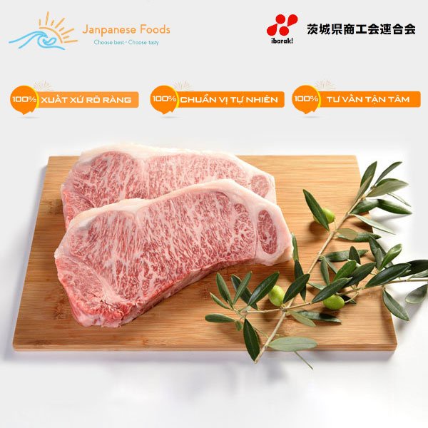 Bò Hitachi Wagyu - Sirloin (Thăn Lưng) - Túi 1kg