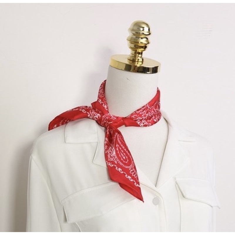 Khăn bandana lụa vuông size 53x53cm - Maben