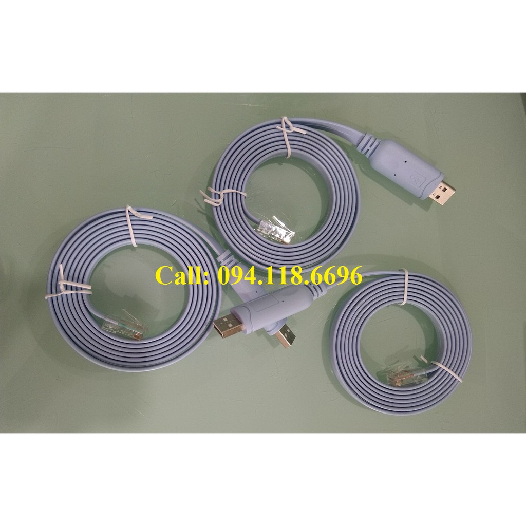 Cáp lập trình cisco - console USB to RJ45 Cable