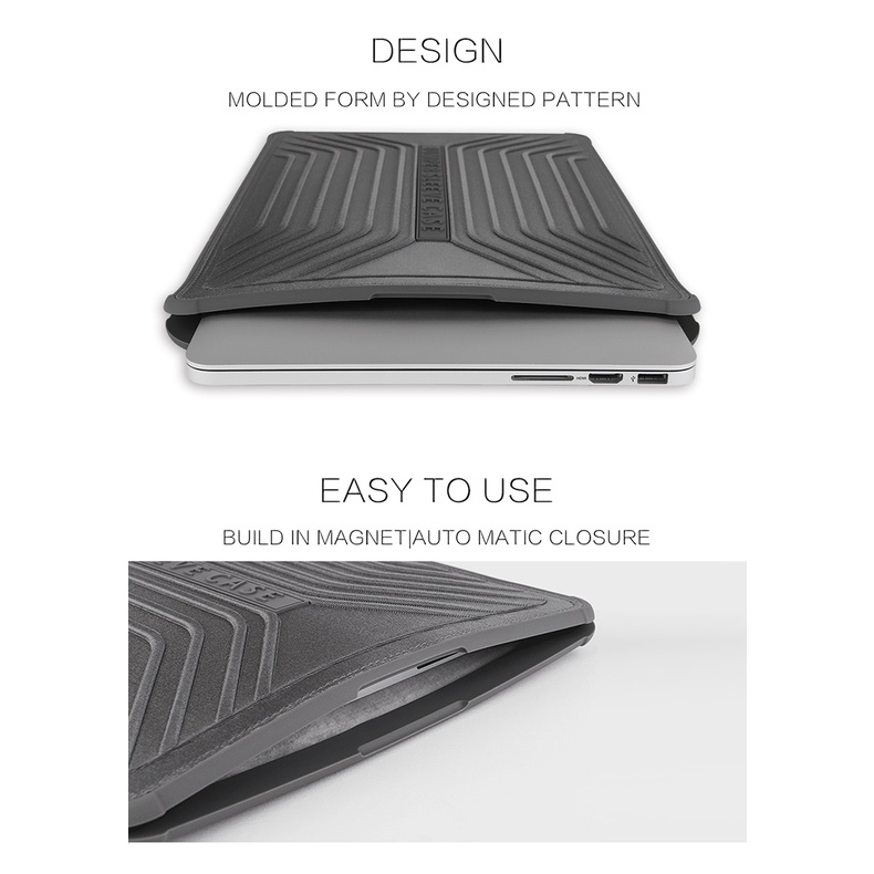 Túi Chống Sốc Macbook WIWU Voyage Sleeve Bumper Anti-Drop Chống Nước, Khung Lycra Chống Cấn Góc