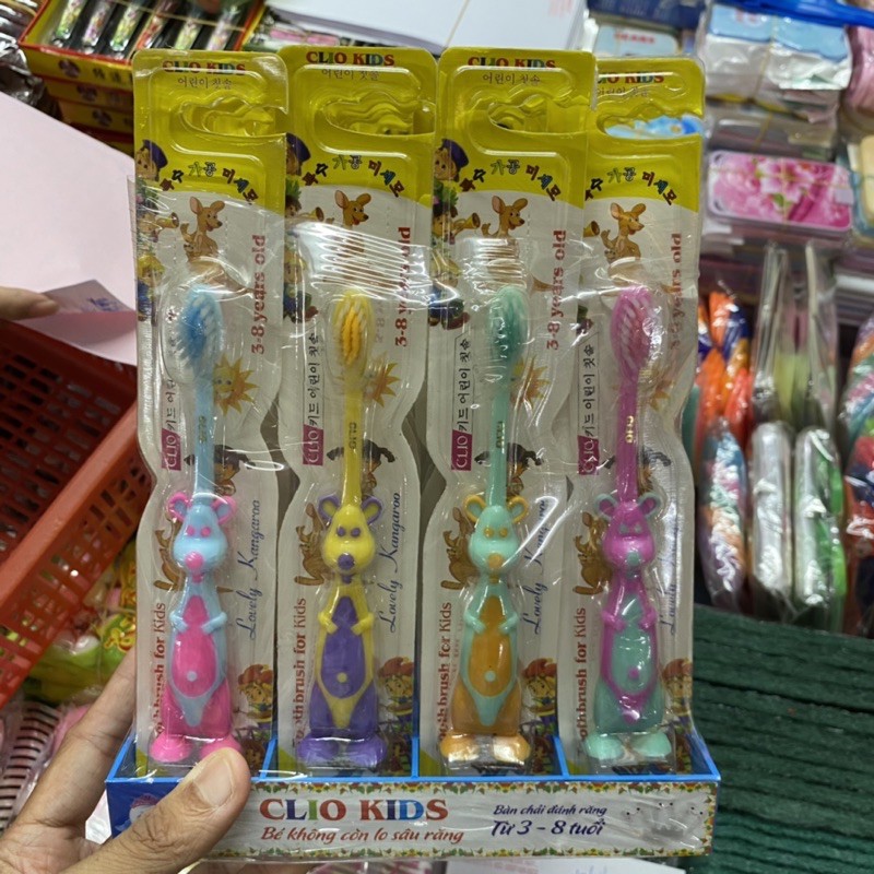 Bàn chải đánh răng tre em CILO kisd Hàn Quốc 3-8tuổi
