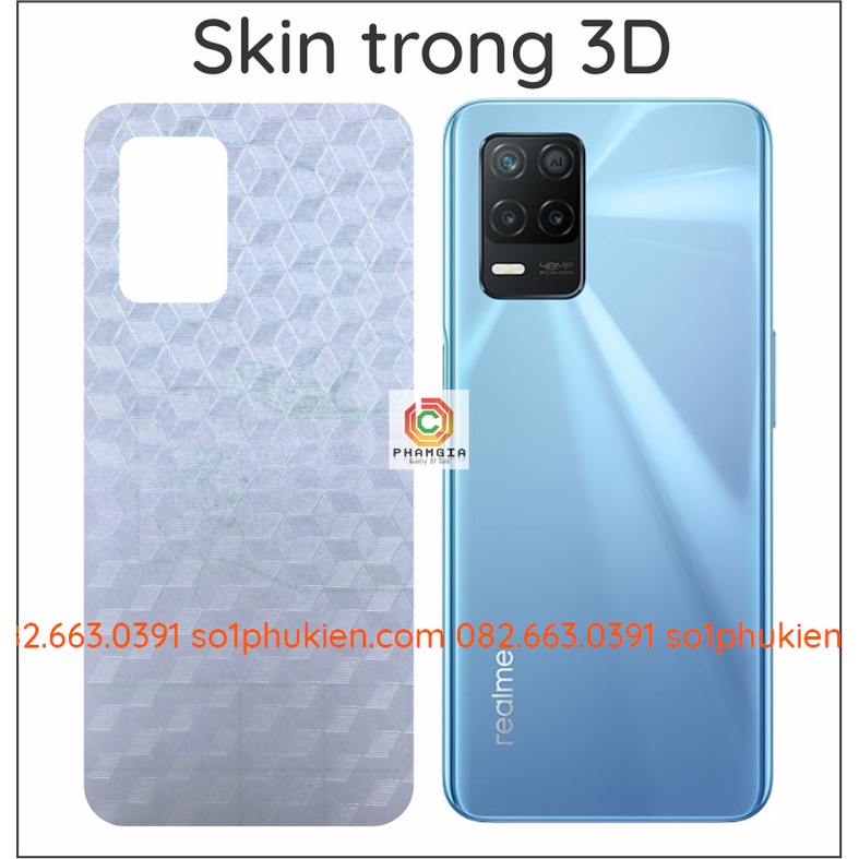Miếng dán mặt lưng skin carbon Realme Q3i