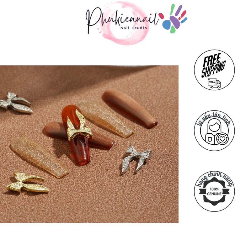 Charm nơ kim loại túi 10v siêu hot siêu rẻ