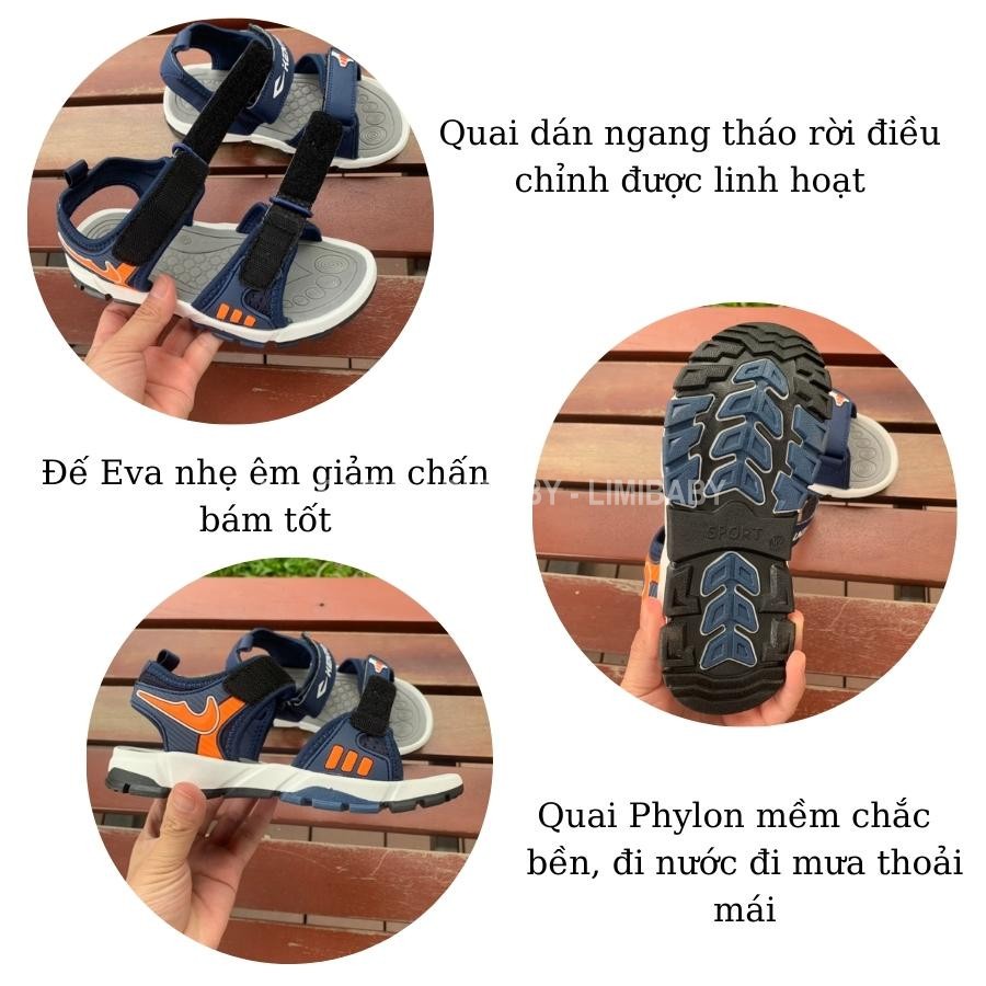 Sandal bé trai quai ngang thể thao năng động và cá tính hãng Kento cho trẻ em học sinh tiểu trung học 7 - 12 tuổi ST83