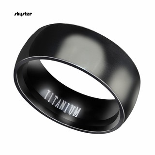 Nhẫn titan kiểu dáng đơn giản