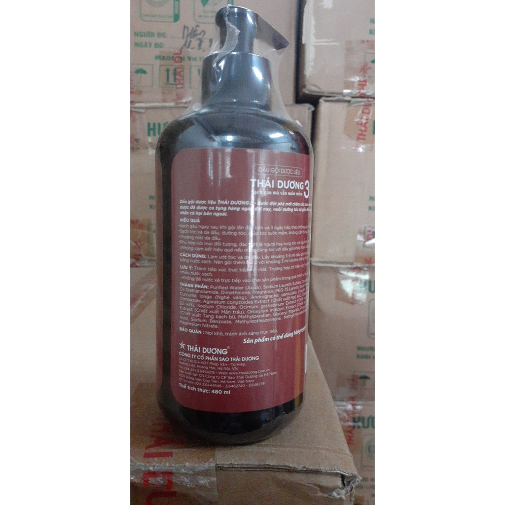 DẦU GỘI DƯỢC LIỆU THÁI DƯƠNG 3 HƯƠNG HOA 480ml