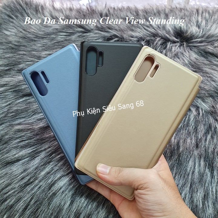 Note 10 Plus| Bao Da Clear View Standing Samsung Note 10 plus