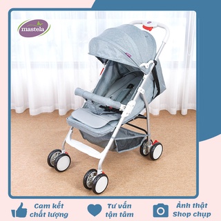 Free ship !!! xe đẩy gấp gọn siêu nhẹ cho bé mastela a2 màu xám nhạt