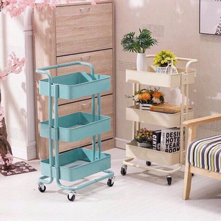 Kệ đa năng 3 tầng có bánh xe x2000 kệ spa sắt 3 tầng đa năng có bánh xe , xe đẩy hàng mini 4 bánh gấp gọn