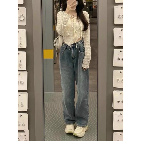 Sét áo khoác cardigan mỏng + áo hai dây phối ren hoa nổi quyến rũ hàng Quảng Châu - hàng có sẵn loại 1