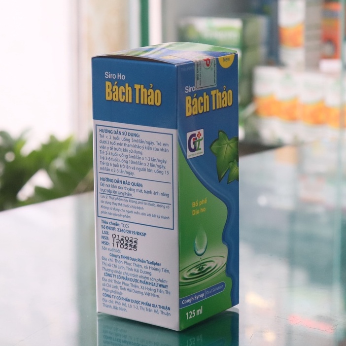 {Chính hãng} Siro ho Bách Thảo - Hỗ trợ giảm ho, đau họng, ngứa rát cổ họng (chai 125ml)