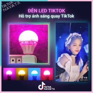 Đèn LED tiktok triệu view màu ĐỎ, MÀU hồng tím Đèn Led màu quay tiktok decor trang trí nhà cửa