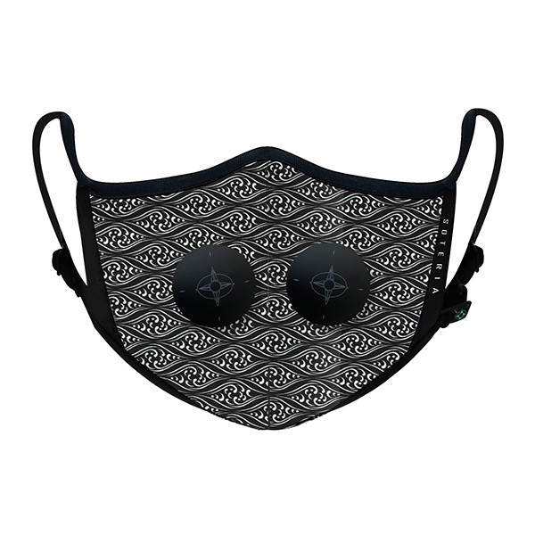 Khẩu trang thời trang cao cấp Soteria Wave ST021 -  Khẩu trang vải hoạt tính [size M,L] Van đen | BigBuy360 - bigbuy360.vn