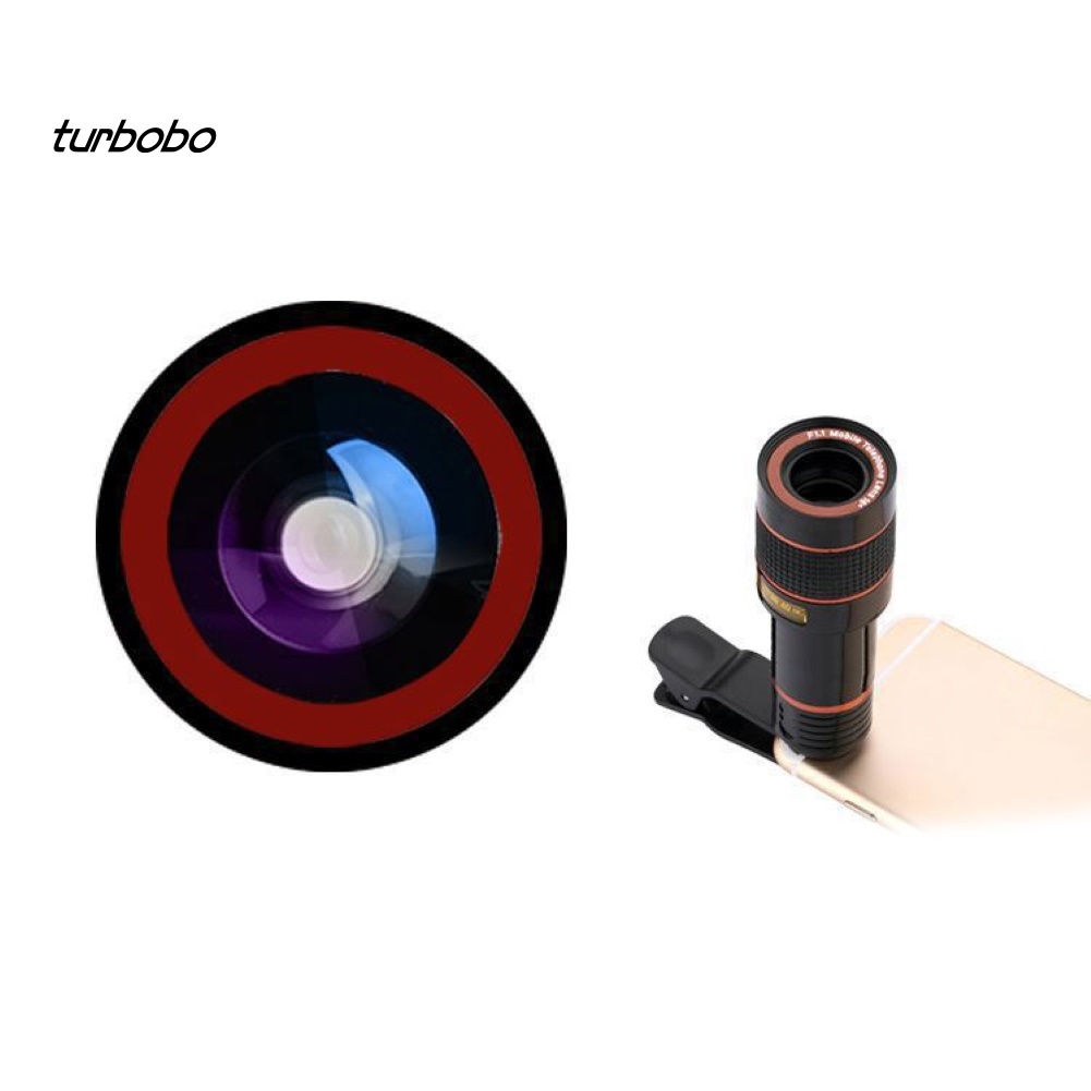 SJ_Universal 12X Zoom HD Telescope Telephoto Mobile Phone Camera Lens with Clip