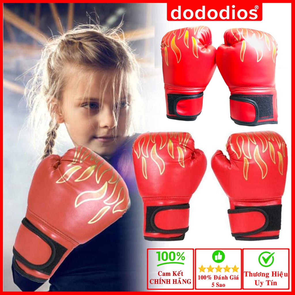 Bộ Đôi Găng Bao Tay Đấm Bốc Tập Boxing Cho Trẻ Em 5-13 Tuổi Cao Cấp Chính Hãng Dododios