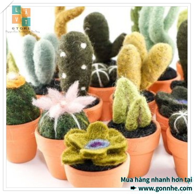 [FREESHIP TỪ 50K] [Handmade - Giá Sĩ] LEN CHỌC - LEN THÔ - Needle Felting để làm đồ thủ công 1