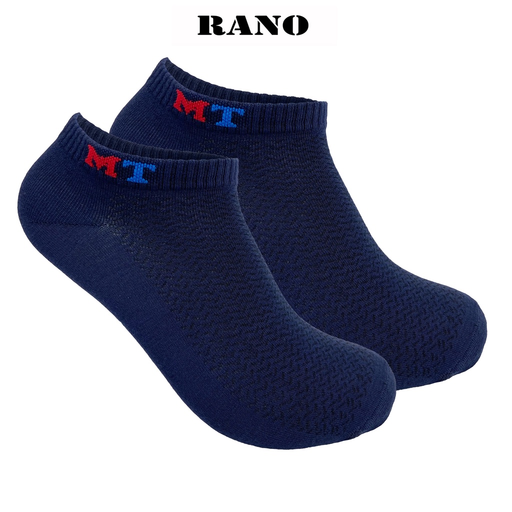 Tất nam cổ ngắn trơn trên mắt cá chân trắng đen xám xanh công sở văn phòng chống hôi chân thoáng khí xuất xịn RANO
