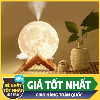 Máy phun sương Hình Mặt Trăng - Đèn ngủ - Tạo Ẩm- Xông Tinh Dầu- Đổi Chế Độ Màu