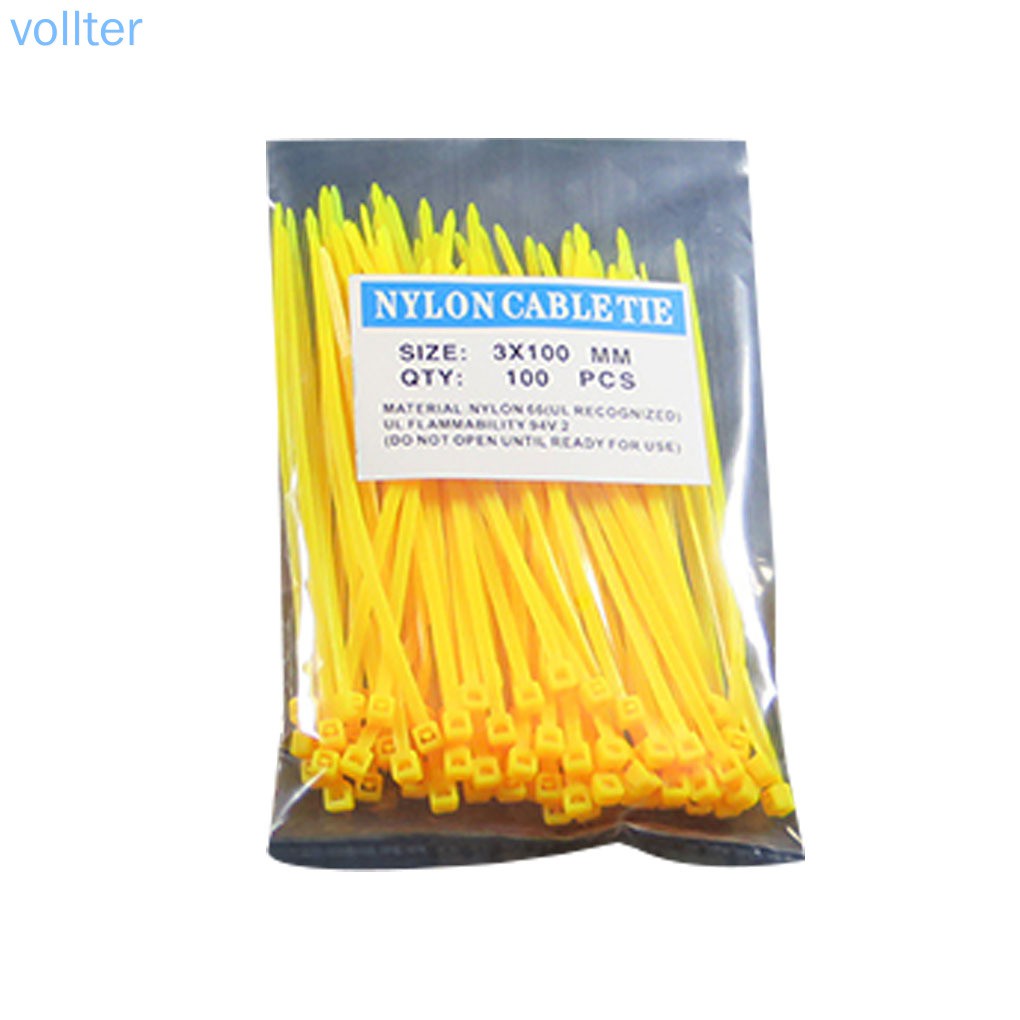 Set 100 Dây Rút 3x100mm Nhiều Màu Sắc Nylon