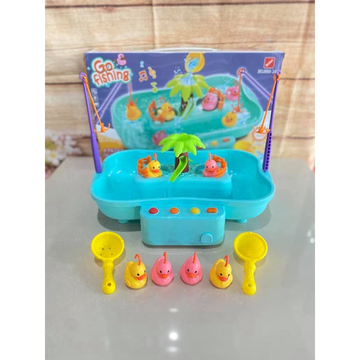 Bộ câu cá Go Fishing có nhạc, xoay nước Hkm Enfa