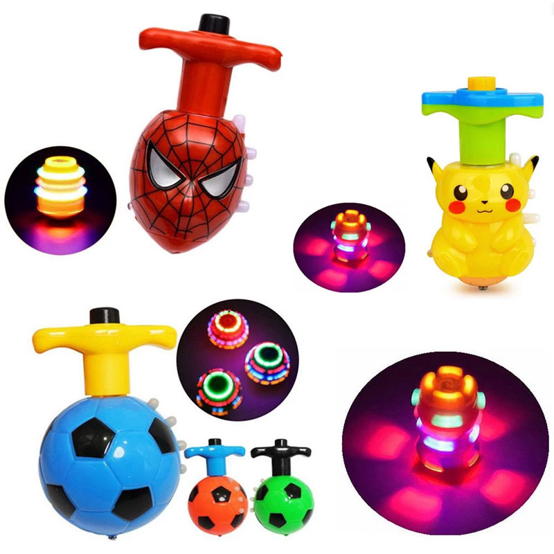 Đồ Chơi Con Quay Điện Tử Có Đèn Led Phát Nhạc Hình Động Vật Dễ Thương Cho Bé