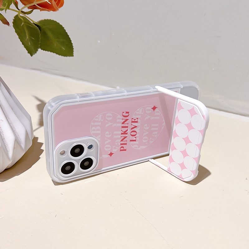 Ốp Điện Thoại Kèm Giá Đỡ Tàng Hình Họa Tiết Hoạt Hình Dễ Thương Cho iphone 14 / 13Pro 12 / xs / 6 / 7 / 8PLUS