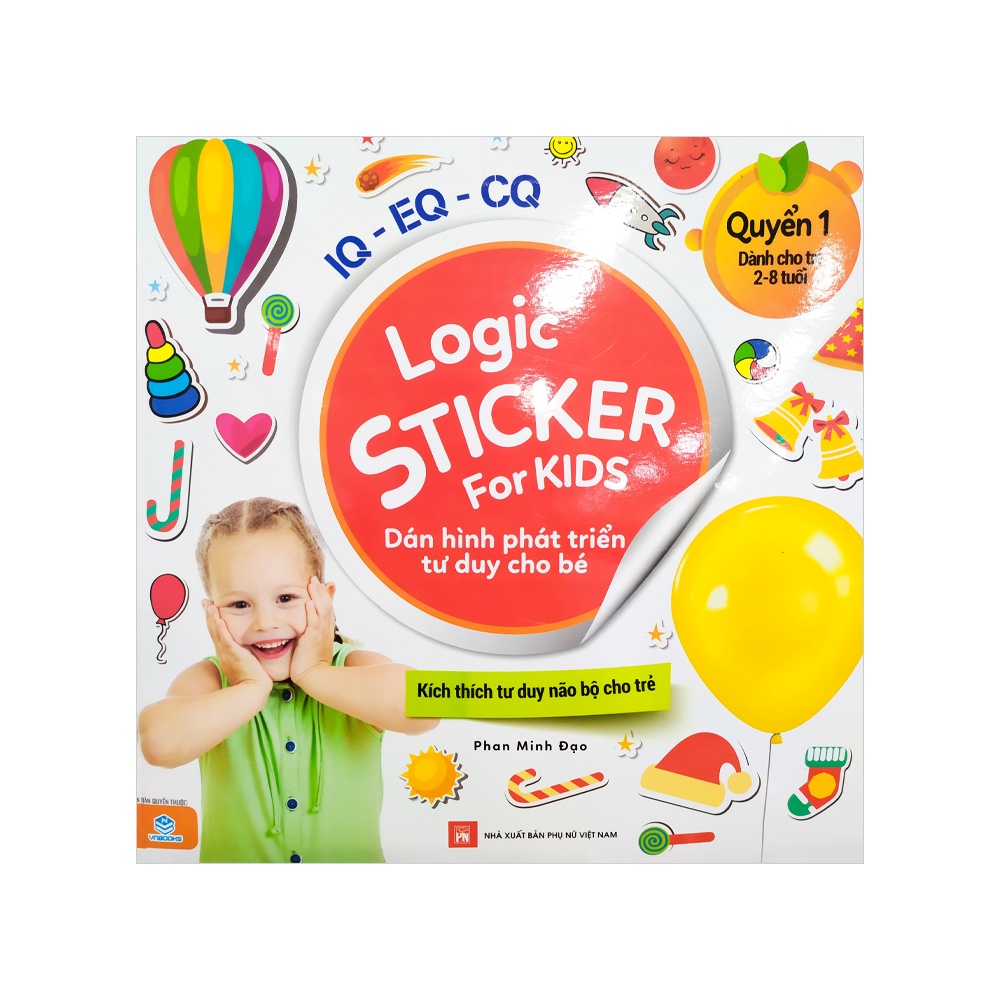 Sách - Logic Sticker For kids dán hình phát triển tư duy cho bé - Quyển 1/2/3/4 [NDBOOKS]