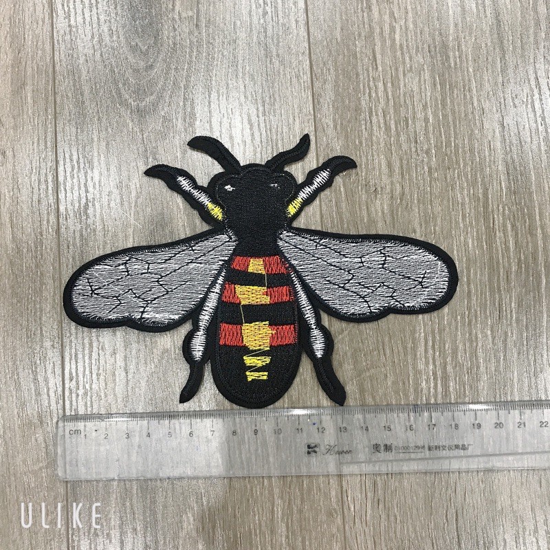 Sticker , logo thêu Ong Cánh Trắng