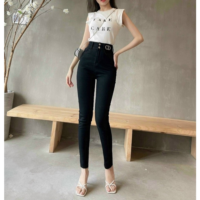 Quần jean đen siêu cao CĐ(5)