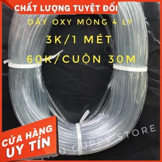 1 mét dây oxy 4 ly / 6 ly - vật dụng cần thiết cho hồ cá cảnh