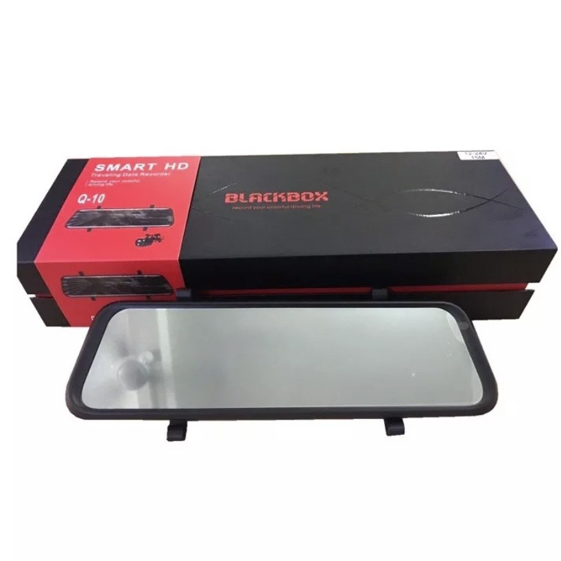 SIÊU PHẨM CAMERA HÀNH TRÌNH BlackBox Q10 KẸP GƯƠNG 12-24V cam trước hình ảnh 4k, cam lùi 2k dây 15m, mẫu mới nhất 2022