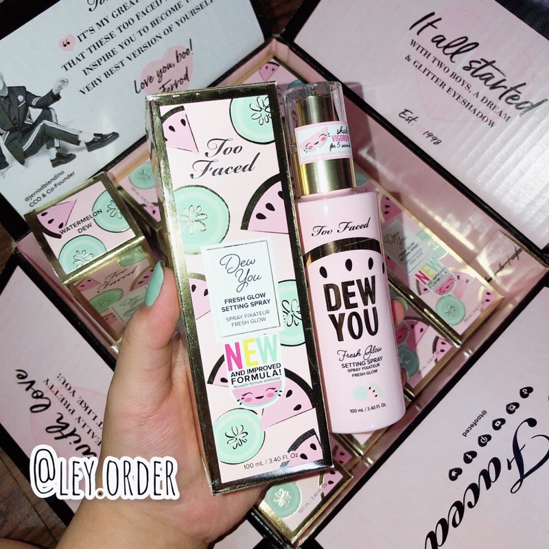 [ AUTH BILL MỸ ] Xịt khoá makeup TooFaced Dew You Glowy | BigBuy360 - bigbuy360.vn