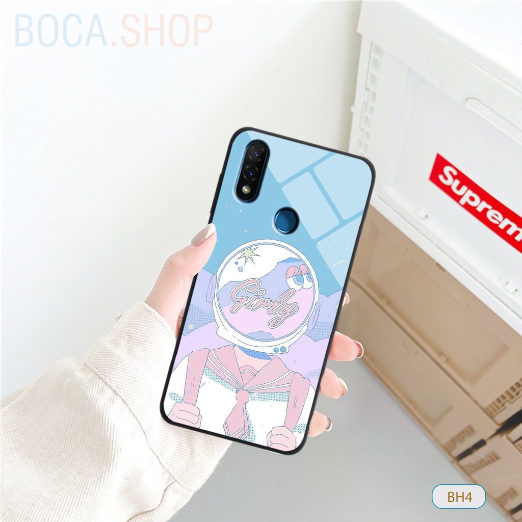 Ốp lưng kính Vsmart Joy 2+/Joy 3 in 3D hình Hoạt Hình Boca