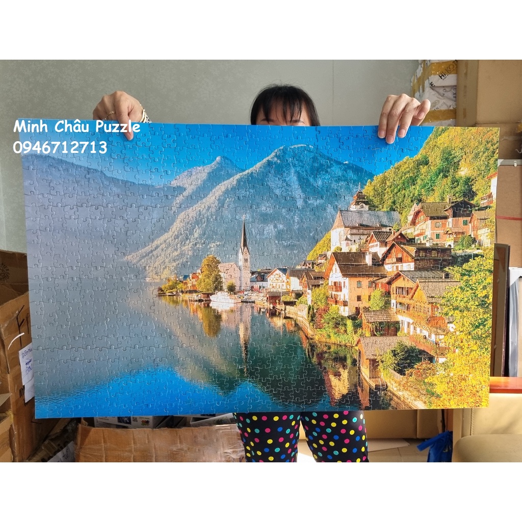 Tranh xếp hình theo yêu cầu size lớn 2035 mảnh (74x110cm)