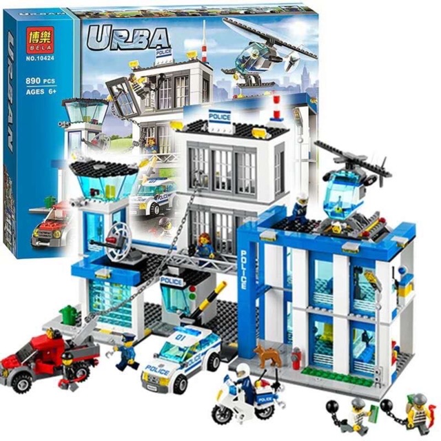 Đồ chơi lắp ráp thành phố lego Urban City 10424 xếp hình trụ sở cảnh sát