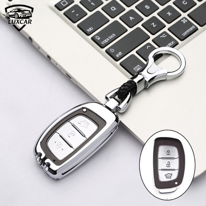 Ốp Khóa Hợp Kim HYUNDAI 02 Cao Cấp LUXCAR Cho Xe HUYNDAI (I10, ELANTRA, TUCSON...)