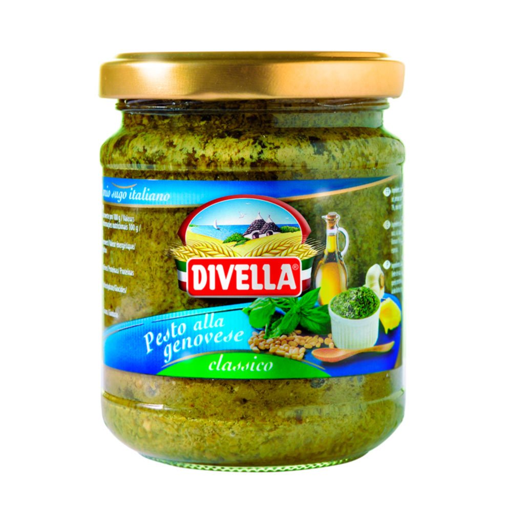 Combo 1 Gói Mì Spaghetti 500Gr + 1 Sốt Pesto Xanh Alla Genovese 190 Gram Divella Italia