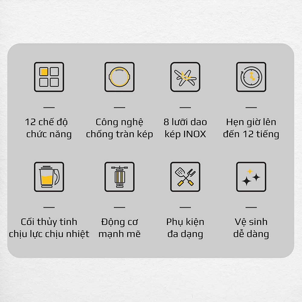 Máy Làm Sữa Hạt OLIVO X20 - 12 Chức Năng - Dung Tích 1.75L - Công Suất 1800W