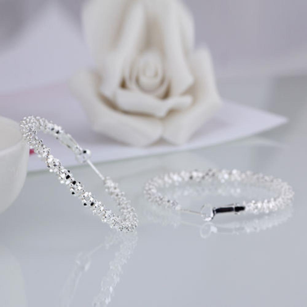 NIUYOU Bông Tai Tròn Khắc Chữ Best Choose Stars